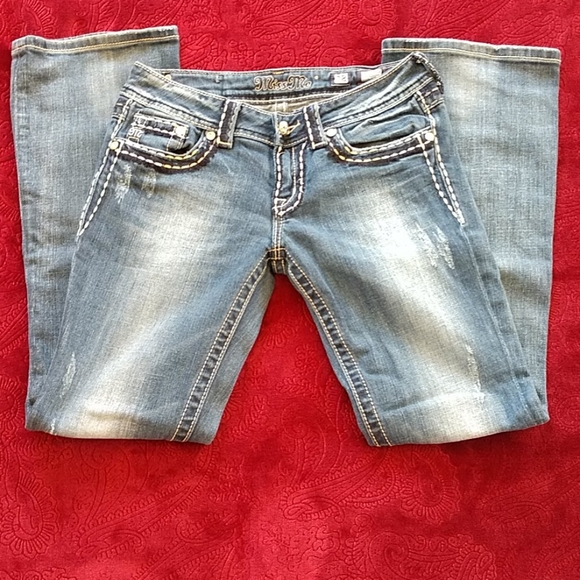 Miss Me Denim - Miss Me Medium Blue Boot Cut Stretch Jeans